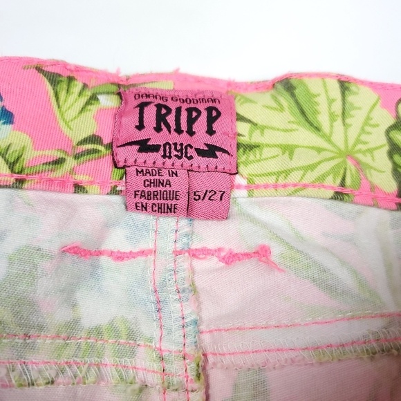 Tripp NYC Pink Floral Skinny Slim Jeans - Picture 6 of 7